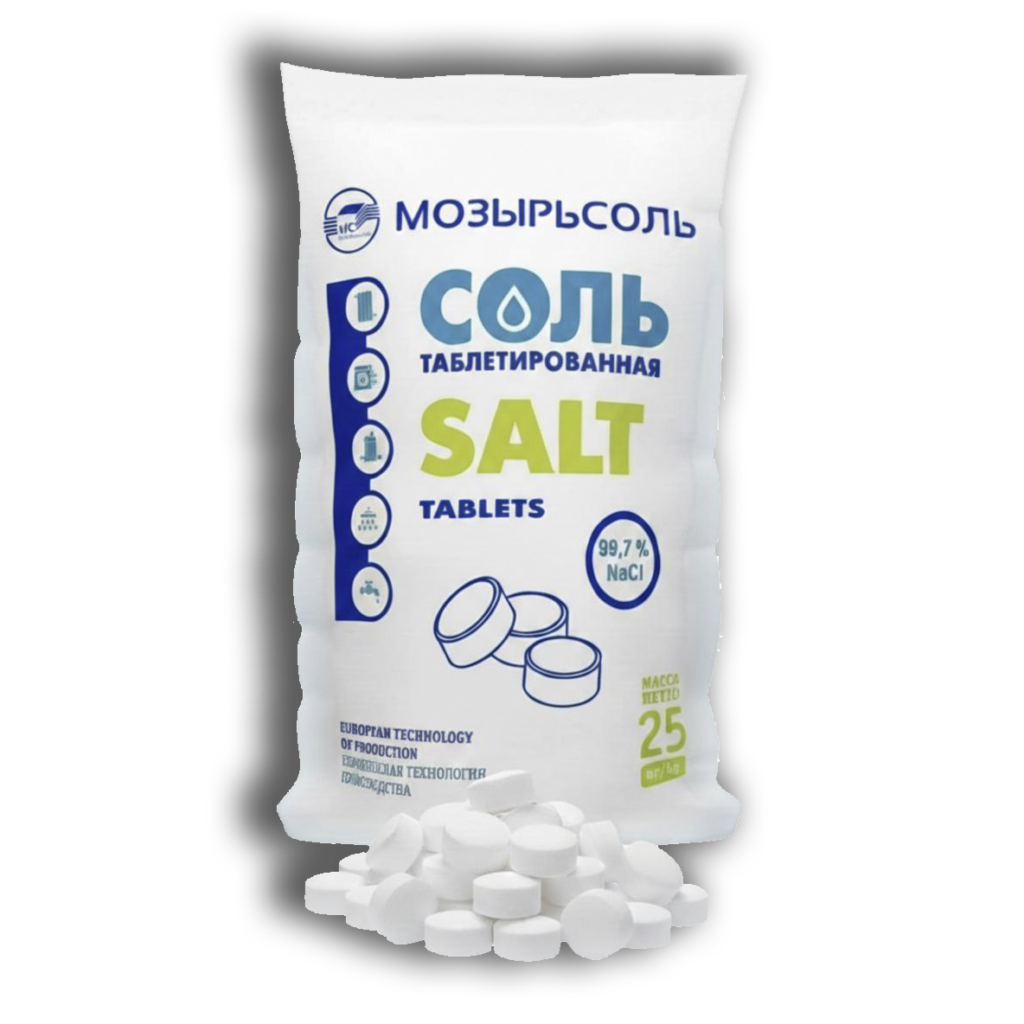 Таблетированная соль Мозырьсоль 25 кг
